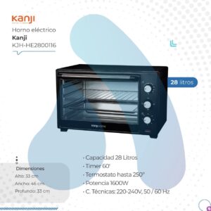 Horno electrico 28L kanji KJH-HE2800116