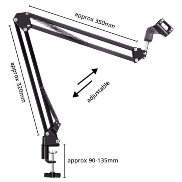 Microfono condensador con brazo - Imagen 4